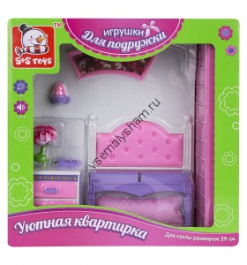 Мебель для куклы S+S Toys спальная комната ES-SR2236