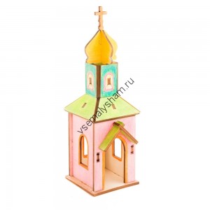Деревянный конструктор минимир Часовня