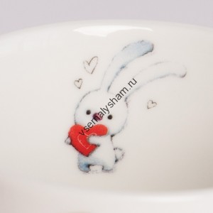 Кружка Зайка Ми с сердцем