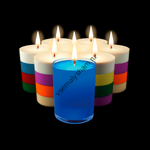 Набор Цветные свечи