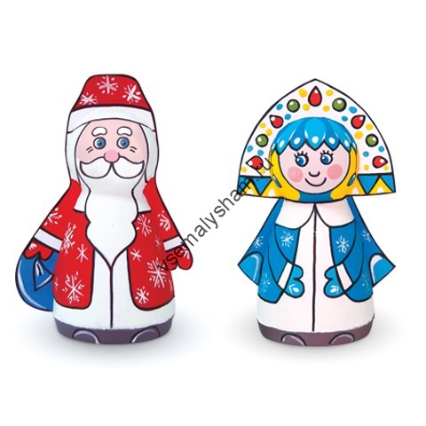 Набор Дед Мороз и Снегурочка Шар-папье