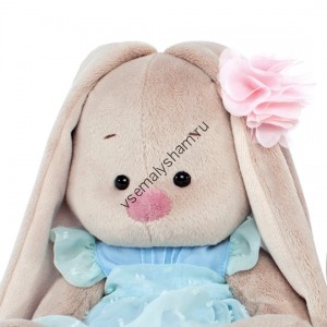 Мягкая игрушка Budi Basa Зайка Ми в голубом платье 18 см