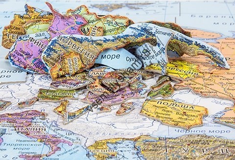 Географический Пазл Карта Европы