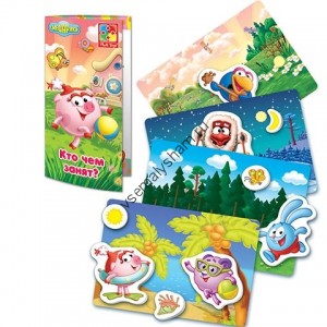 Игра настольная с липучками Обучарики Кто чем занят