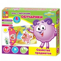 Игра настольная с липучками Обучарики Свойства предметов