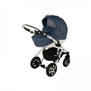 Коляска 2 в 1 Adamex Barletta ДЖИНС