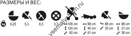 Коляска 2 в 1  Bebe Mobile Movo