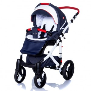 Коляска 2 в 1 Bebe Mobile Movo R1 красно-синяя