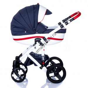 Коляска 2 в 1 Bebe Mobile Movo R1 красно-синяя