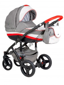 Коляска 2 в 1  Bebe Mobile Movo R2 красный+графит