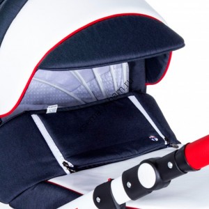 Коляска BeBe-Mobile Movo (3 в 1) R1 красно-синяя R1