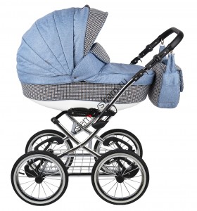 Коляска Adamex Katrina 3 в 1 646K синий