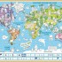 Карта-раскраска настенная Карта мира Страны