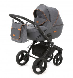 Коляска 3 в 1 Adamex Elsa V3 графит 