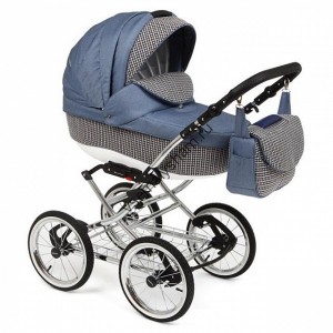 Коляска 3 в 1 Bebe-mobile Santana 646K ДЖИНС+КРУПН.РОГОЖКА