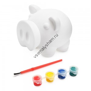 Копилка-раскраска Свинка