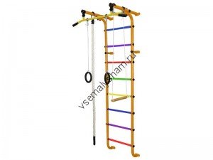 Детский спортивный комплекс Формула здоровья Мечта-1В Плюс оранжевый/радуга