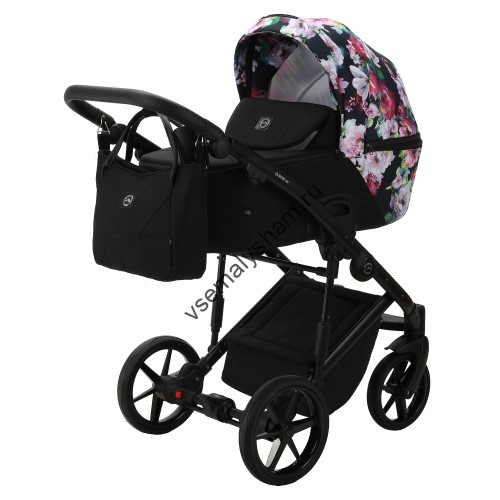 Коляска  2 в 1 Adamex Mobi Air Flowers