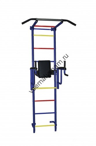 Детский спортивный комплекс Крепыш плюс пристенный с брусьями - 2 ПВХ