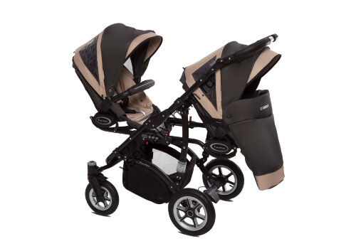 Коляска для двойни 2 в 1 BabyActive Twinny Premium