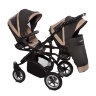 Коляска для двойни 2 в 1 BabyActive Twinny Premium