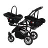 Коляска для двойни 2 в 1 BabyActive Twinny Premium