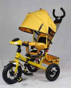 Детский трехколесный велосипед Smart Trike A03D желтый