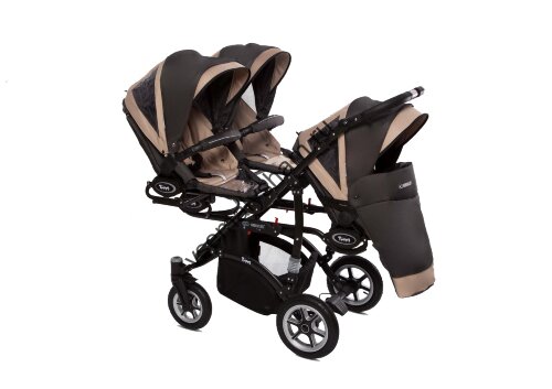 Коляска для тройни 2 в 1 BabyActive Trippy Premium